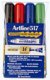 Whiteboard pen Artline 517 2,0mm bullet 4-pk