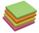 Notepads Quick Notes 76x76mm neon