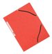 Elasticated Folder 3 Flap A4 red