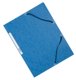 Elasticated Folder 3 Flap A4 Blue