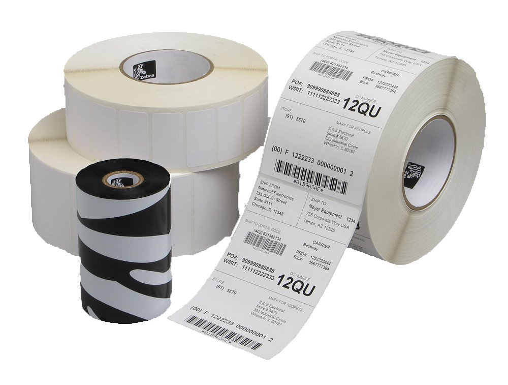 Generic Label Zebra Label Zebra 2000T 102x152mm - Wulff Supplies