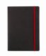 Notebook Oxford Black n´Red Business Journal Soft cover A5 ruled black