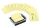 Notes Post-it® Recycled Z-Notes Canary Yellow 12 blocks 76 mm × 76 mm with dispenser