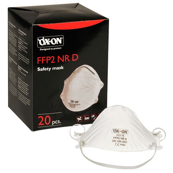 OX-ON Mask FFP2NR D (20st/ask) - Wulff Supplies