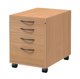 Drawer Cabinet W42xD60xH55cm beech laminate