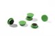 Magnet round 21mm green 6-pack