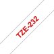 Tape Brother P-Touch TZe232 12mm red on white