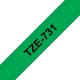 Tape Brother P-Touch TZe731 12mm black on green