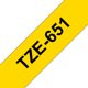 Tape Brother P-Touch TZe651 24mm black on yellow