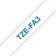 Fabric tape Brother P-Touch TZeFA3 12mm blue on white