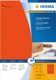 Colored Label Herma Special A4 70x37mm Removable Paper Matte Red