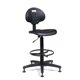 Industrial Chair Hebe high PU-foam with foot ring and sliding foot