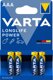 Battery Varta Longlife Power AAA LR 03 1.5V
