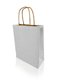 Paper carrier bag h-Green small white