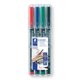 Universal pen Lumocolor® permanent  313 4 colours