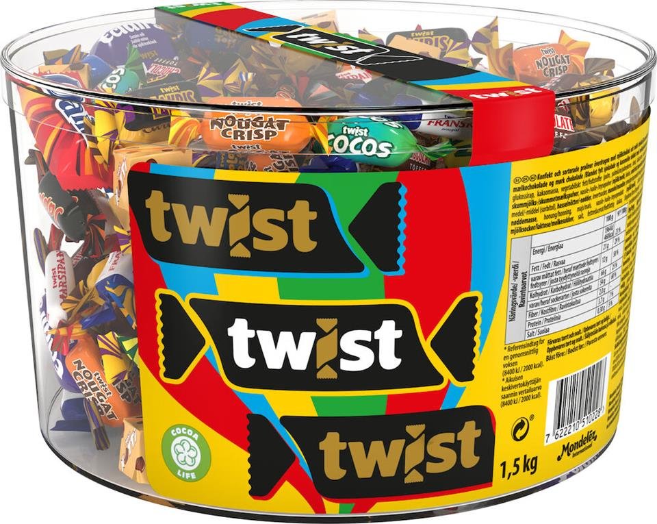 Chocolate Twist Cylinder 1,5kg - Wulff Supplies
