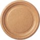 Plate Bio 18cm brown cardboard