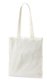 Cotton bag black long handles off-white