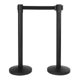 Securit® budget retractable barrier set black