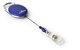 Badge reel Style with snap button strap dark blue