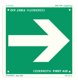 Sign Escape route arrow Cederroth