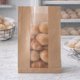 Baking bag 3kg with paper window brown