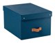 Leitz Puro Storage Box with lid M low pack of 2 blue