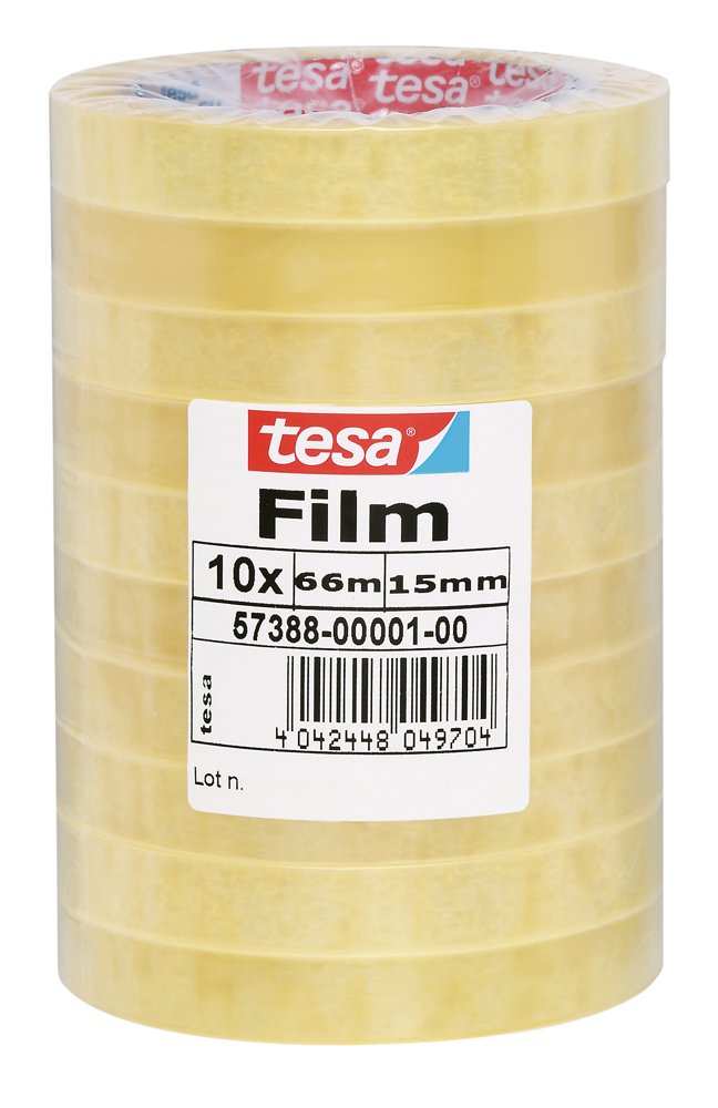 Tesa film 10x TRANSPARENTE 66M x 15 mm 